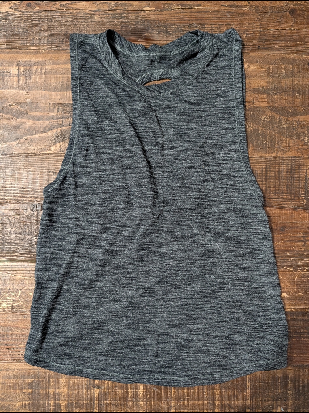 lululemon athletica Heathered Dark Gray Muscle Tank